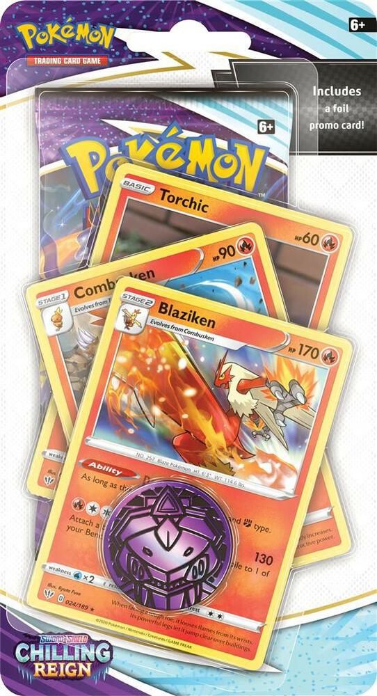 Pokémon: Sword & Shield Chilling Reign Blaziken - Premium Checklane Blister