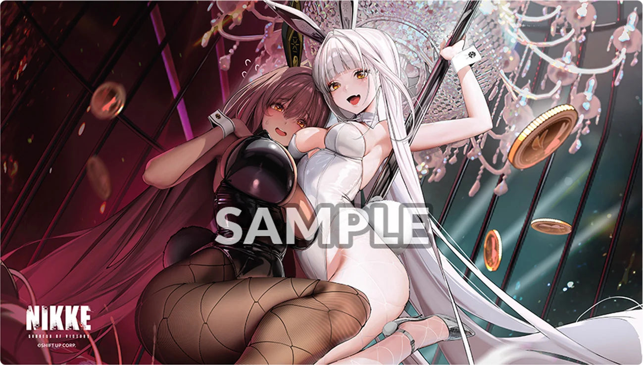 Goddess of Victory: Nikke | Bunny X 777 - Noir & Blanc - Playmat