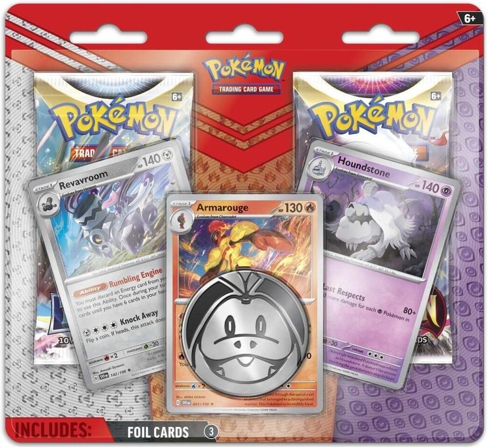 Pokémon: Armarouge, Revavroom & Houndstone - Enhanced 2-Pack Blister Pack