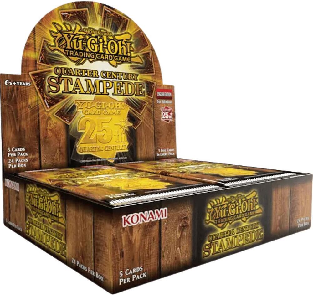 YuGiOh Quarter Century Stampede Booster Box – Hyper Collectibles