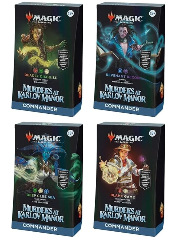 Magic the Gathering: Murders at Karlov Manor Commander Decks Set of 4
