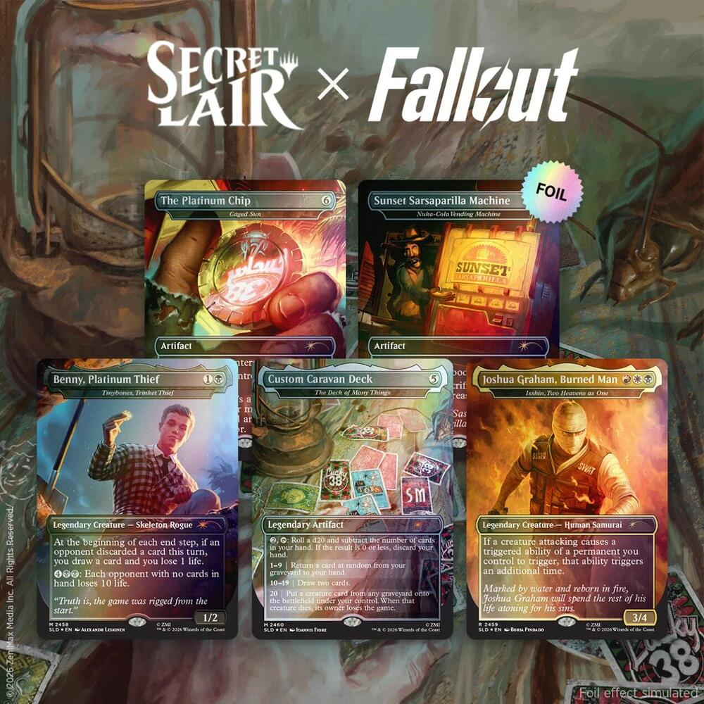 MTG Secret Lair Fall Out Welcome to New Vegas Traditional Foil Edition