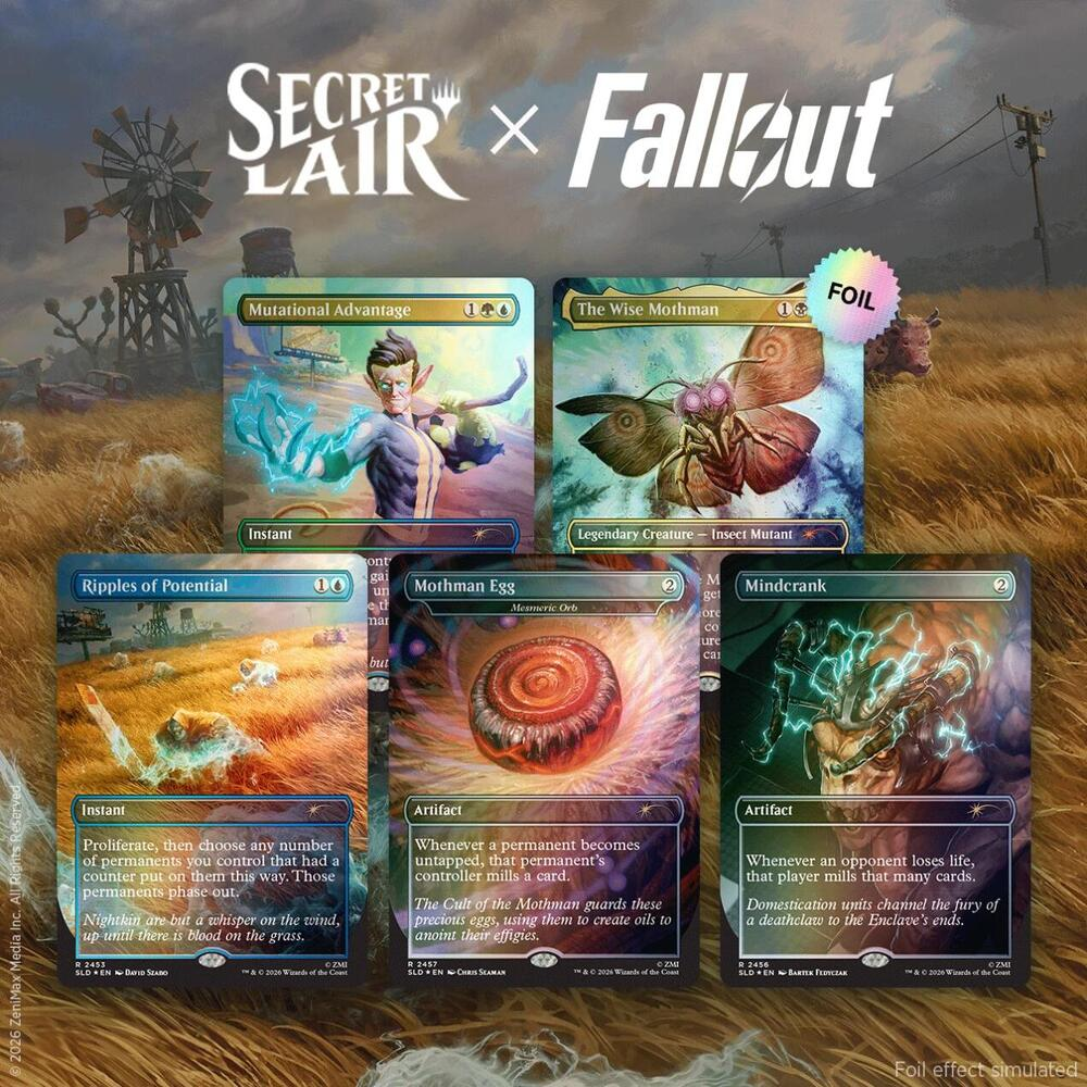 MTG Secret Lair Fall Out Raid Traditional Foil Edition