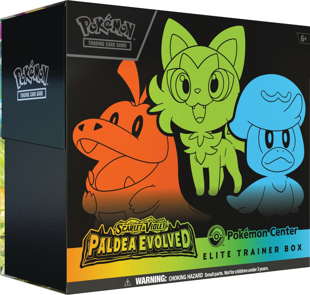 Pokemon Scartlet Violet Paldea Evolved Pokemon center Elite Trainer Box
