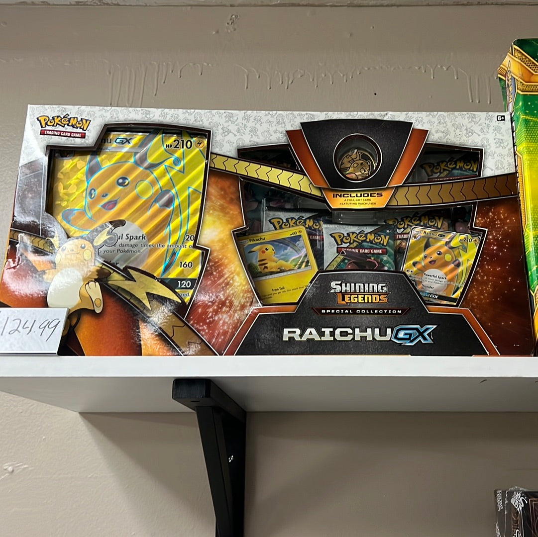 Pokemon shops Shining Legends Raichu GX Box