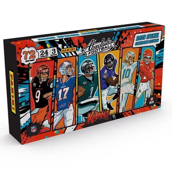 2025 Panini Absolute Football Kaboom! Countdown Calendar