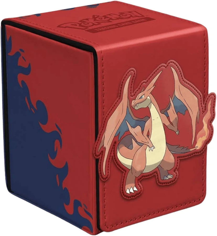 Mega Charizard Y ALCOVE® Flip DECK BOX® for the Pokémon Trading Card Game