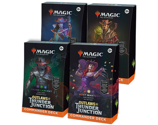Magic the Gathering: Outlaws of Thunder Junction Commander Precon Set Hyper Collectibles Magic the Gathering: Outlaws of Thunder Junction Commander Precon Set Hyper Collectibles