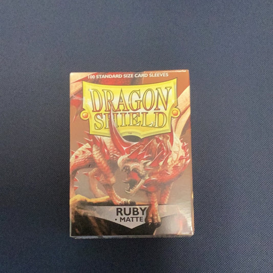 Dragon Shield: Ruby Matte Sleeves 100ct