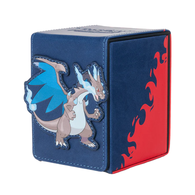 Mega Charizard X ALCOVE® Flip DECK BOX® for the Pokémon Trading Card Game