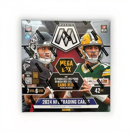 2024 Panini Mosaic Football Hobby Mega Box (Camo Red)