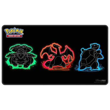 Ultra Pro Foil Playmat: Neon Kanto Venusaur/Charizard/Blastoise