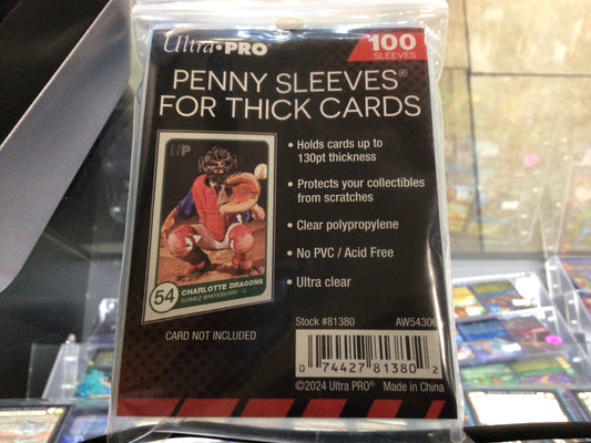 Penny Sleeves For Thick Cards 100pk