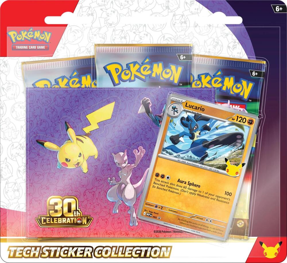 (preorder) POKEMON: 30TH CELEBRATION TECH STICKER
