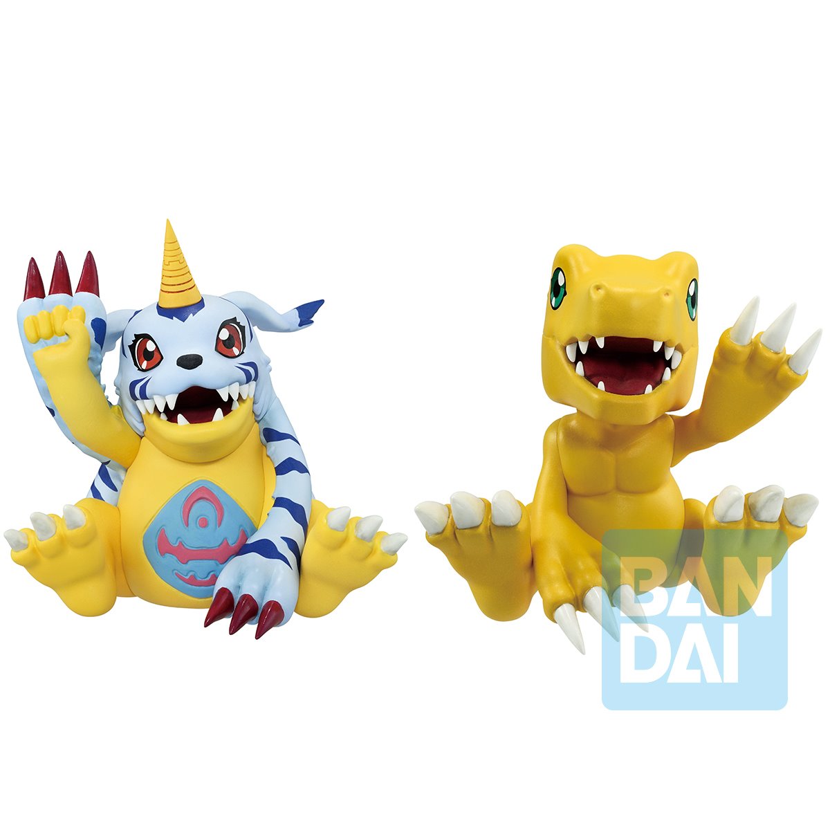 Digimon Agumon and Gabumon Clash of Light and Darkness Ichibansho Statue