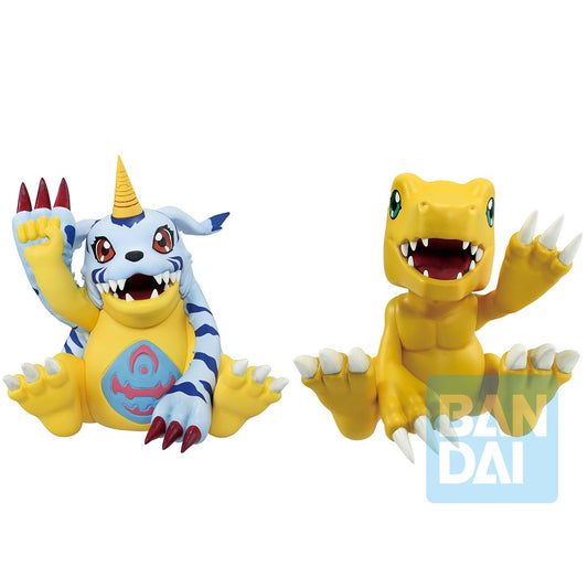 Digimon Agumon and Gabumon Clash of Light and Darkness Ichibansho Statue