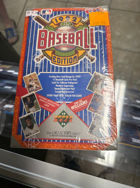 1992 baseball upper deck