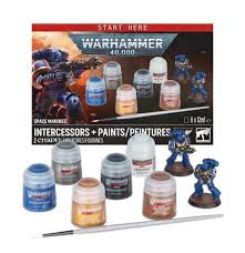 Warhammer 40k intercessors + paint/peintures