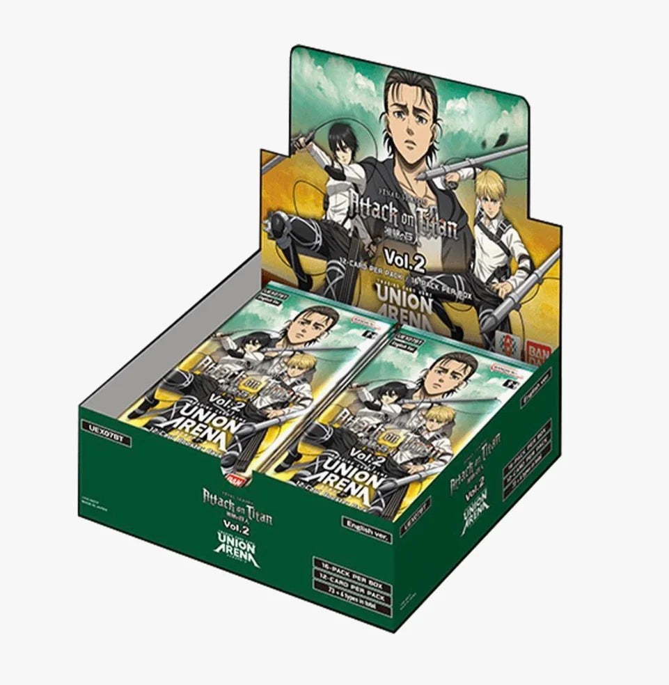 Union arena: Attack on titans vol 2 - booster box