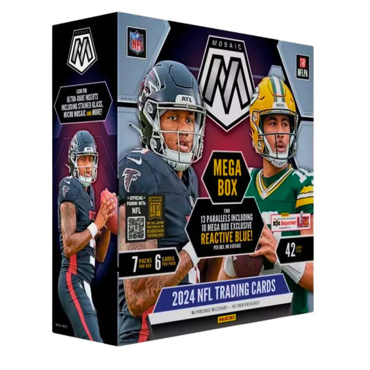 2024 Panini Mosaic Football Hobby Mega Box (Reactive Blue)