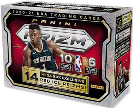 Panini Prizm NBA 2020-21 Mega Box Red (Red Ice Prizms)