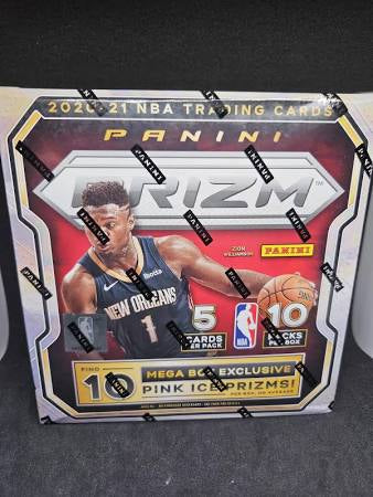 Panini Prizm NBA 2020-21 Mega Box Red (Pink Ice Prizms)