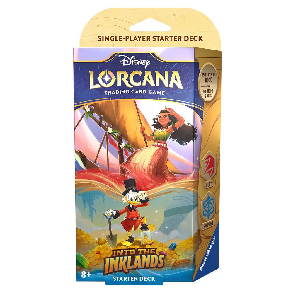 Disney Lorcana: Into The Inklands Starter Deck (Ruby & Sapphire) (C3)