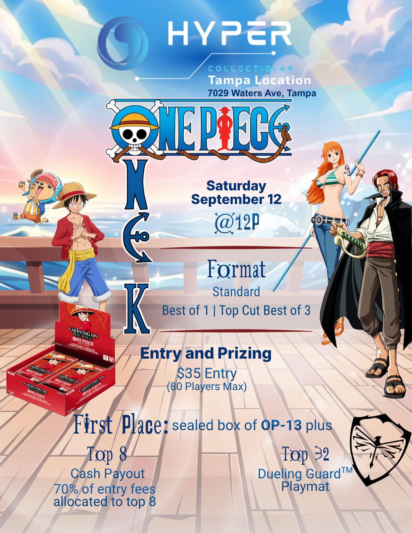 One Piece TCG Tampa 1k
