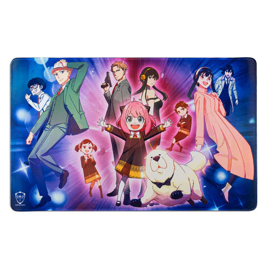 Spy Fam Stitched Edge Playmat Dueling Guard