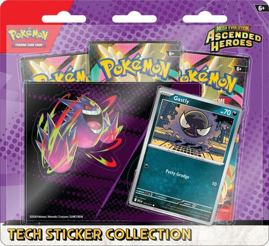 Pokemon Mega Evolution Ascended Heroes Tech Sticker Collection
