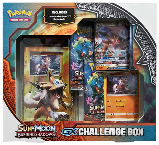 Pokemon GX Challenge Box Burning Shadows Sun Moon