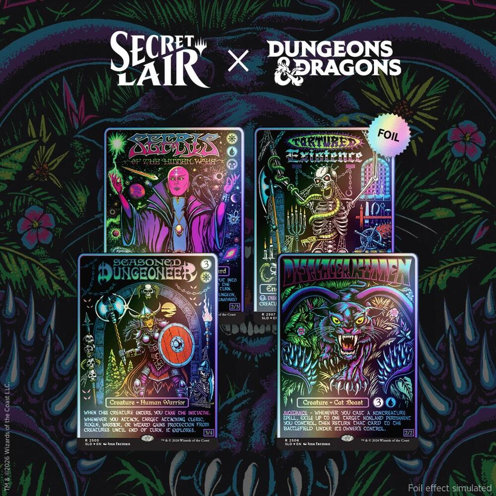 MTG Secret Lair Dungeons & Dragons Tradtitional Foil
