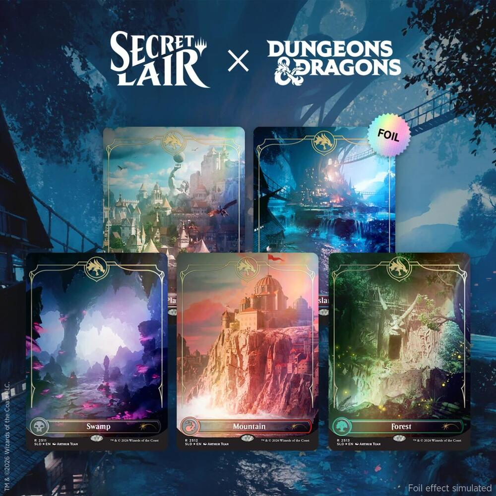 MTG Secret Lair Dungeons & Dragons Tradtitional Foil