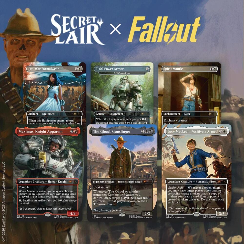 MTG Secret Lair Fall Out Beyond Vault 33